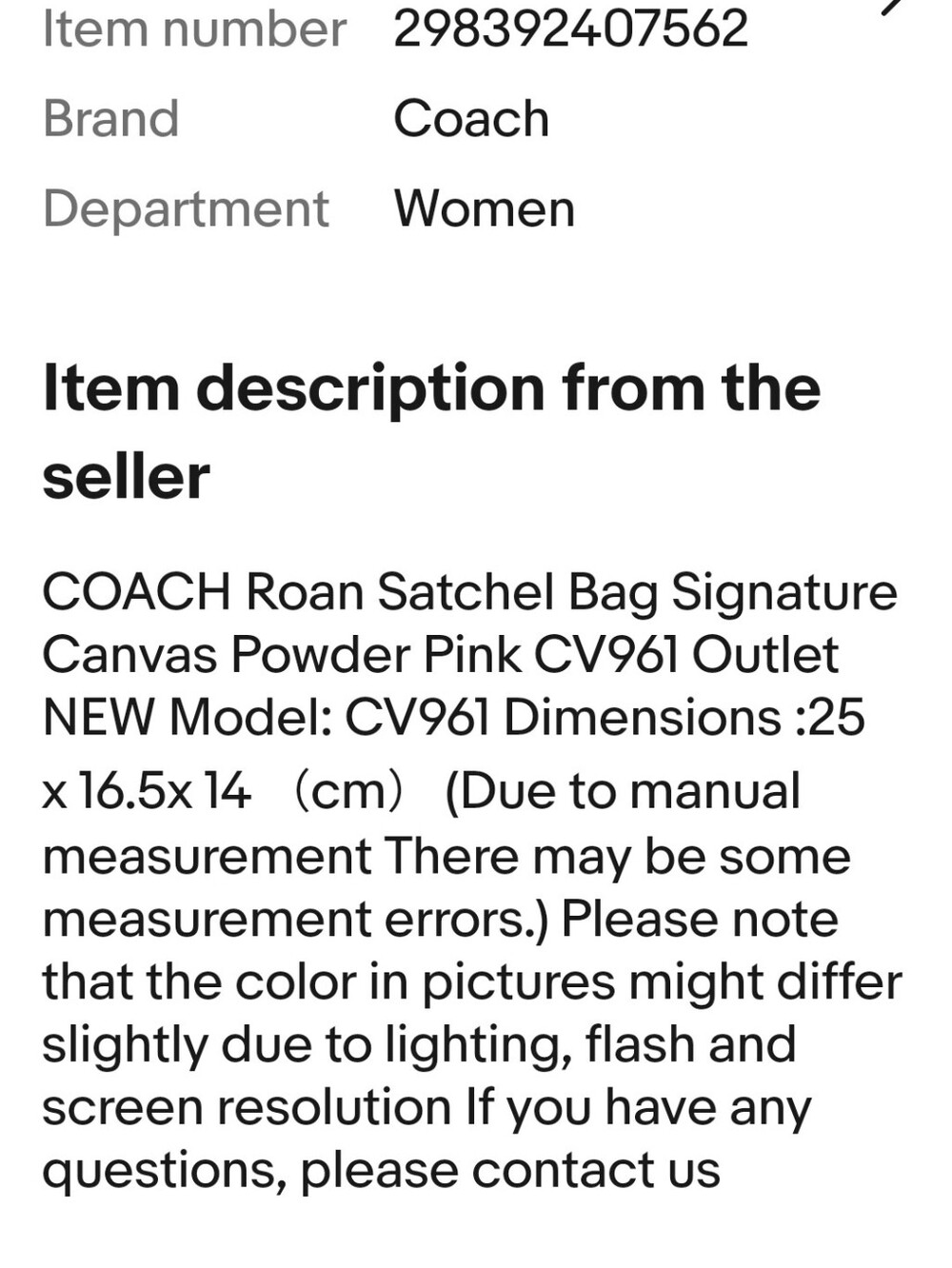 Coach Rowan Pink Signature  Satchel Crossbody Bag - Picture 10 of 12
